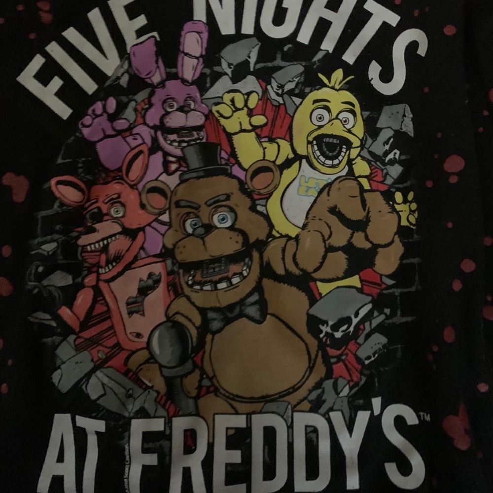 2 long sleeve boys shirts- Five Nights at Freddys